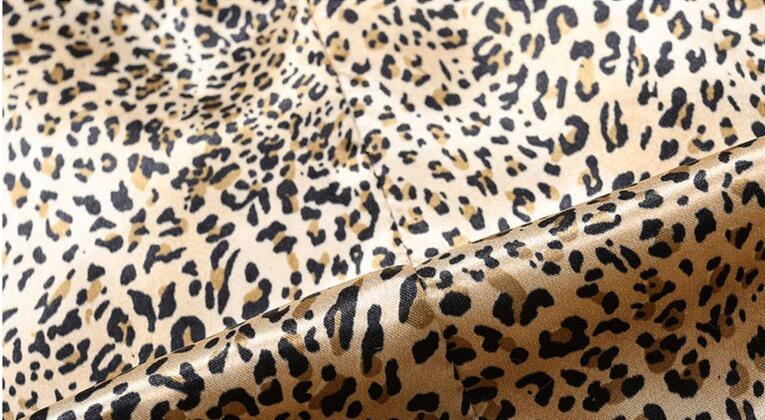 Plus Size Leopard Fur Coat