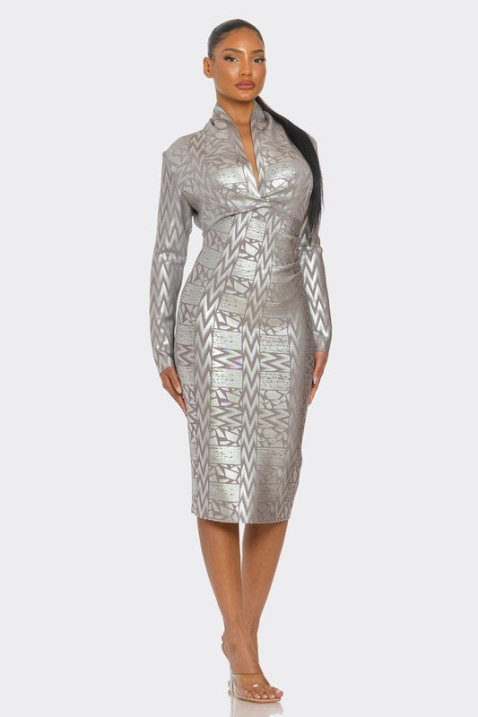 Bandage Metallic Dress (Style 8) - Composure Boutique