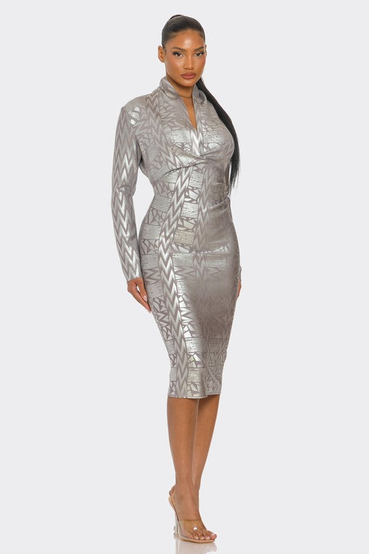 Bandage Metallic Dress (Style 9) - Composure Boutique