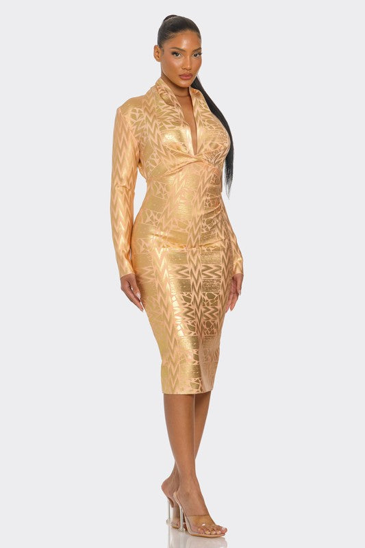 Bandage Metallic Dress (Style 3) - Composure Boutique