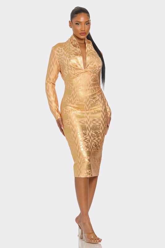 Bandage Metallic Dress (Style 4) - Composure Boutique