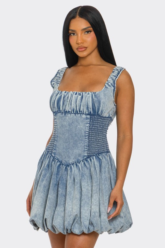 Denim Dress (Plus available) - Composure Boutique