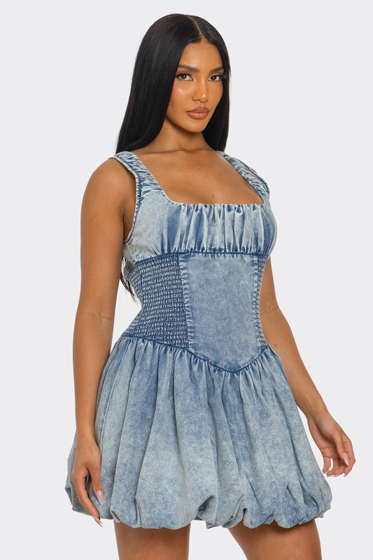 Denim Dress (Plus available) - Composure Boutique