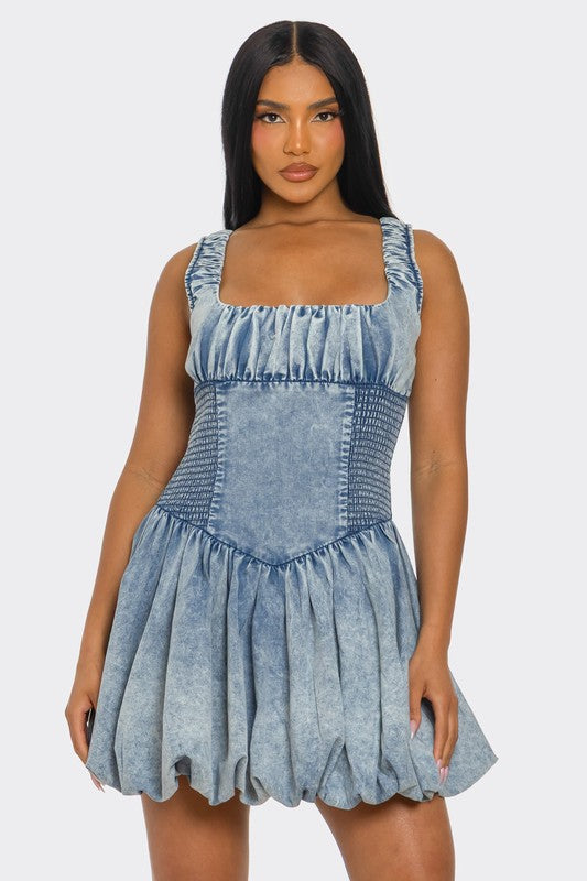 Denim Dress (Plus available) (Style 2) - Composure Boutique