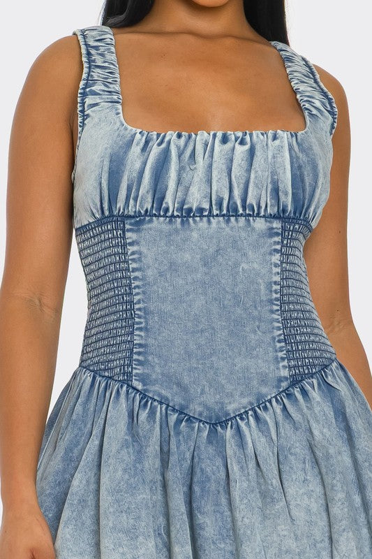 Denim Dress (Plus available) (Style 5) - Composure Boutique