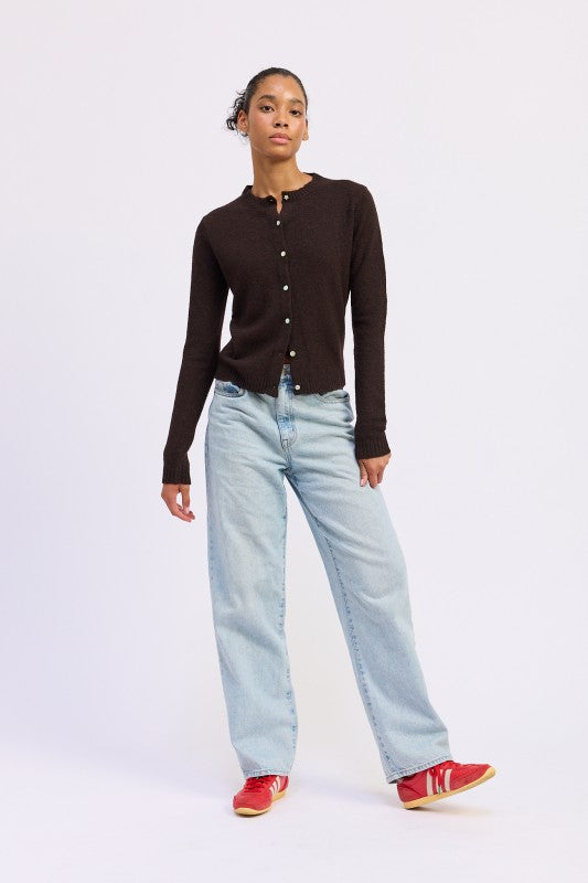 Fitted Button Sweater (Style 10) - Composure Boutique