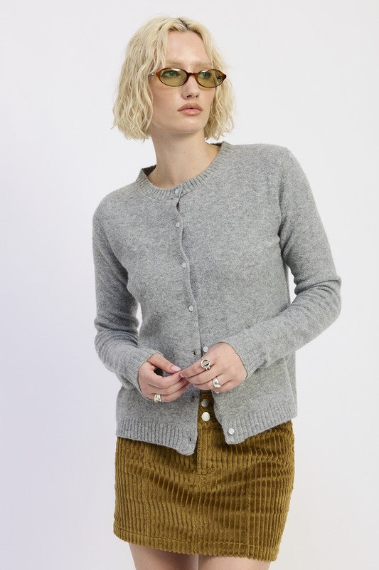 Fitted Button Sweater (Style 6) - Composure Boutique