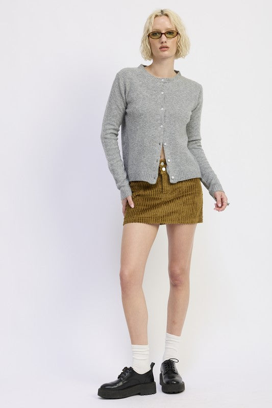 Fitted Button Sweater (Style 7) - Composure Boutique