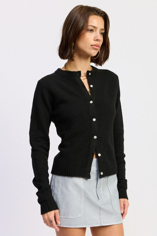 Fitted Button Sweater (Style 4) - Composure Boutique