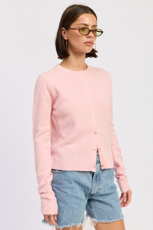 Fitted Button Sweater (Style 24) - Composure Boutique