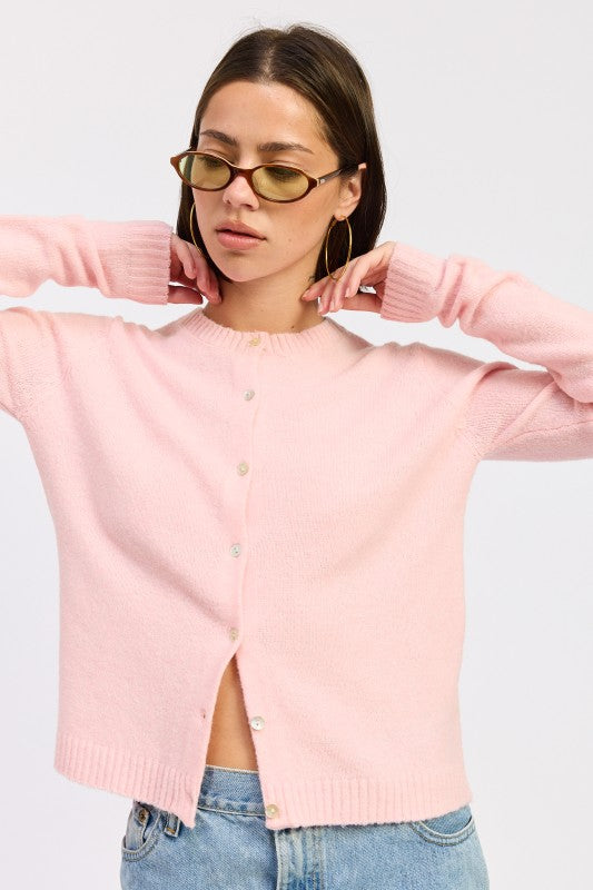 Fitted Button Sweater (Style 21) - Composure Boutique