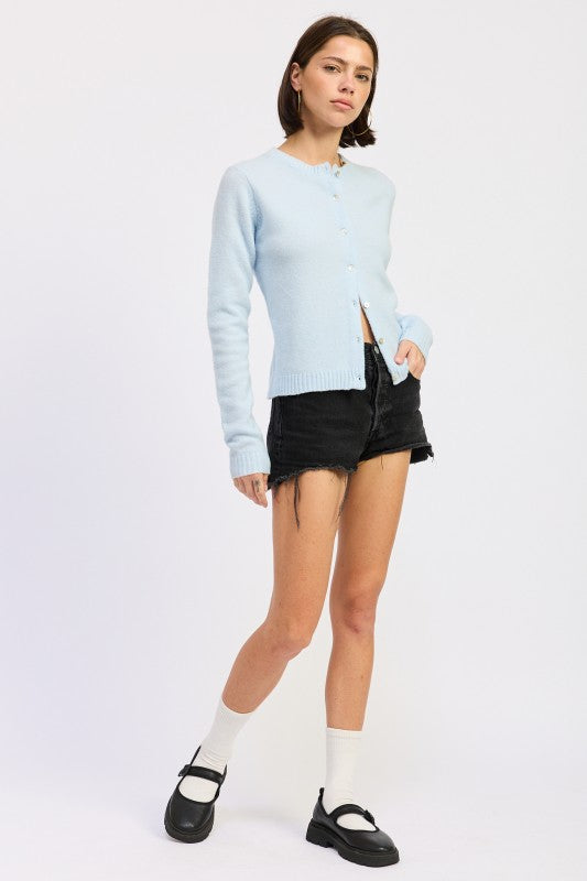 Fitted Button Sweater (Style 17) - Composure Boutique