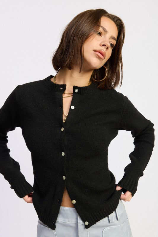 Fitted Button Sweater (Style 2) - Composure Boutique