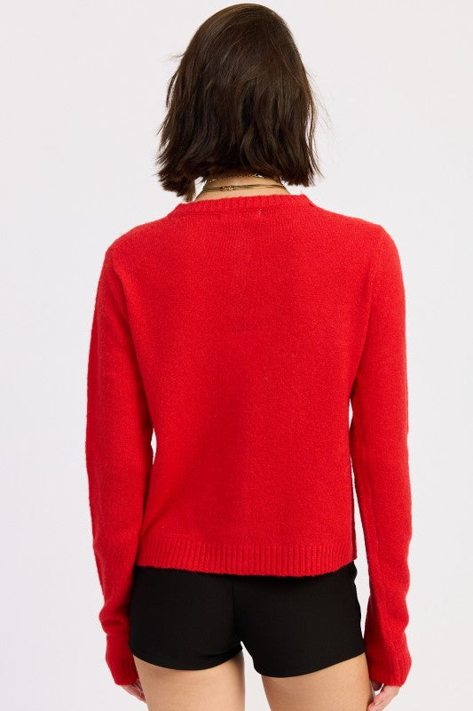 Fitted Button Sweater (Style 30) - Composure Boutique