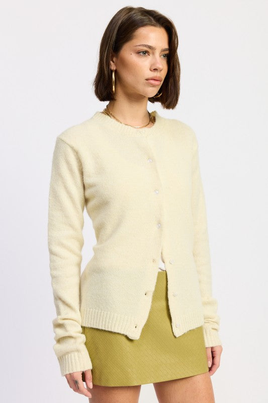 Fitted Button Sweater (Style 33) - Composure Boutique