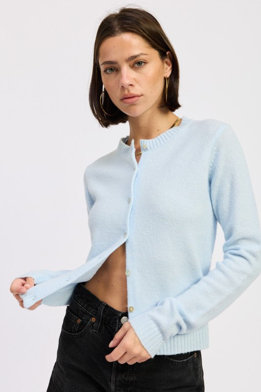 Fitted Button Sweater (Style 16) - Composure Boutique