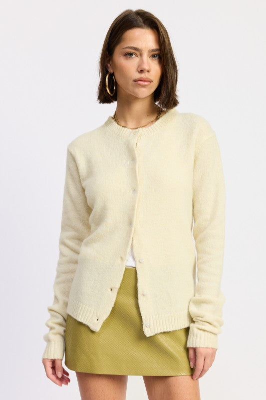 Fitted Button Sweater (Style 31) - Composure Boutique
