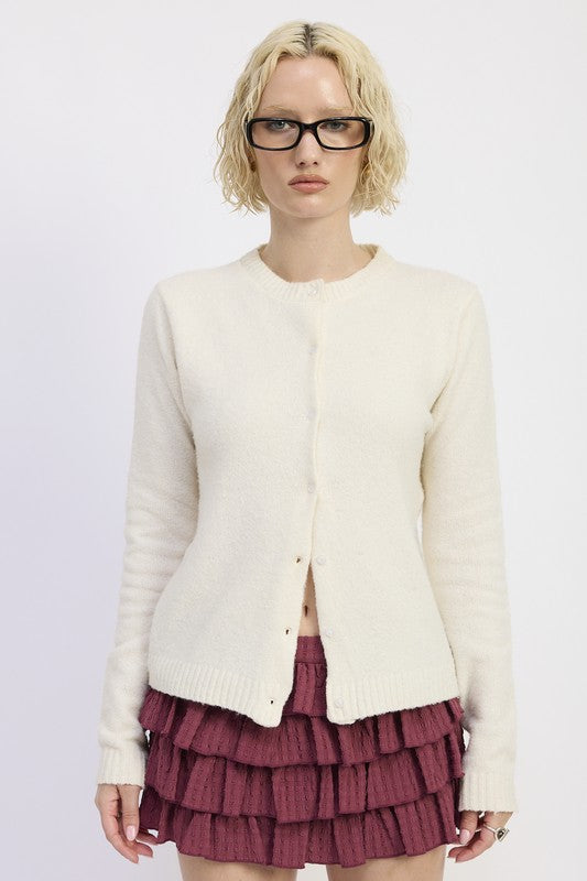 Fitted Button Sweater (Style 13) - Composure Boutique