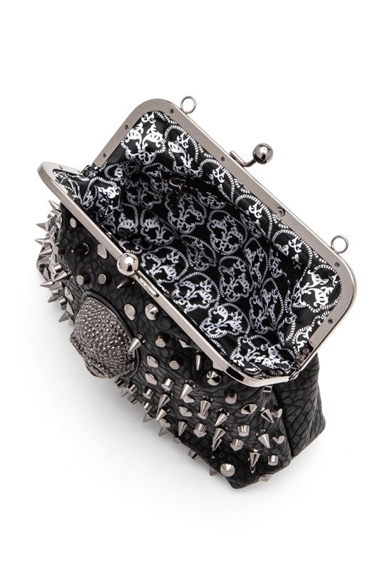 Skull Studded Bag - Composure Boutique