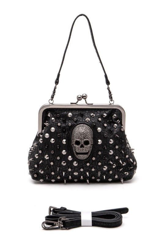Skull Studded Bag - Composure Boutique
