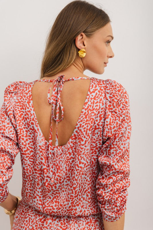 Leopard Red Dress (Style 12) - Composure Boutique