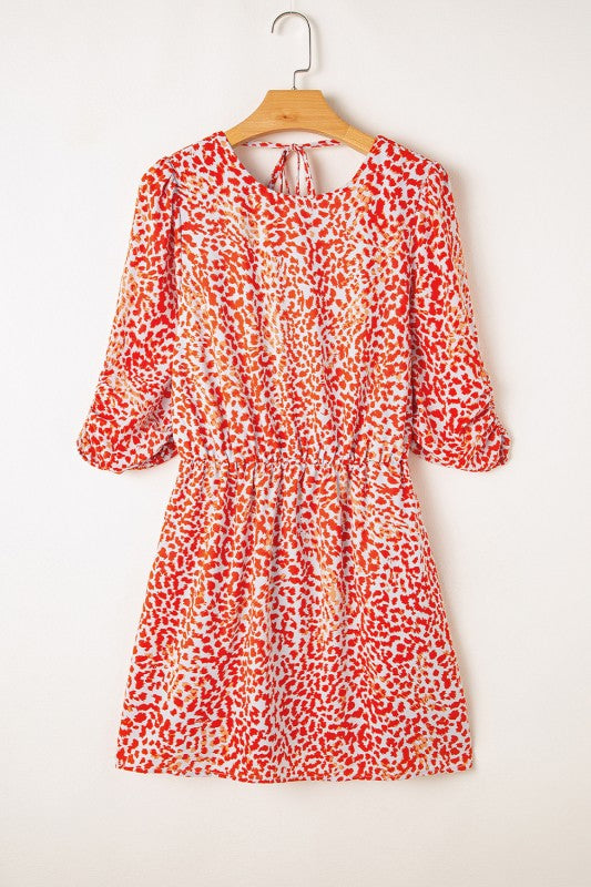 Leopard Red Dress - Composure Boutique