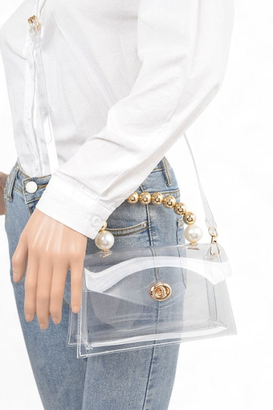 Beaded Metallic Bag - Composure Boutique