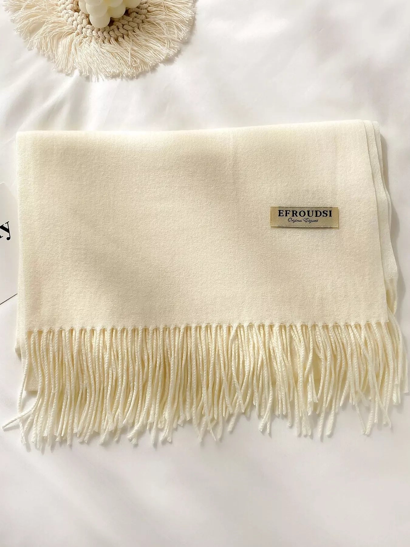 Fringe Solid Color Scarf (Style 4) - Composure Boutique