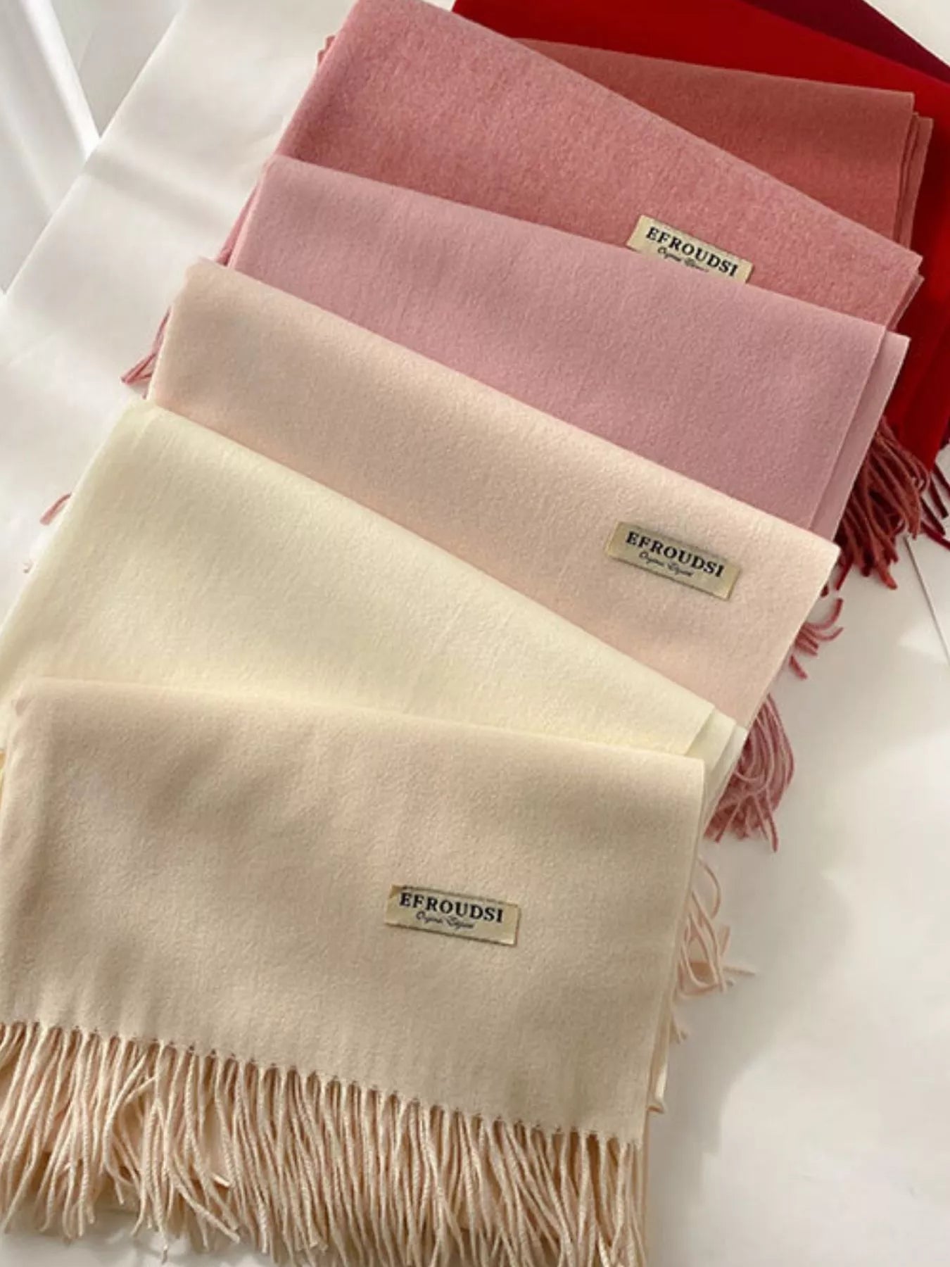 Fringe Solid Color Scarf - Composure Boutique