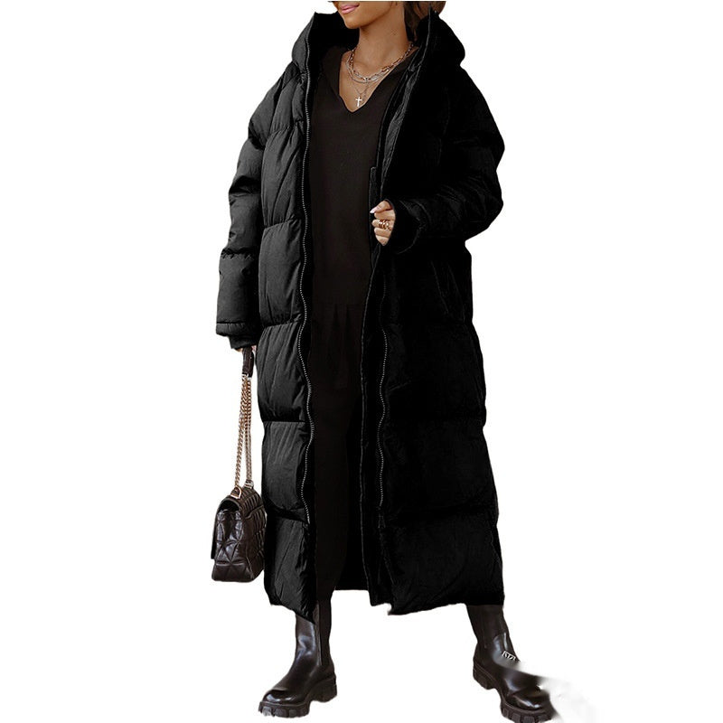 Plus Size Hooded Coat