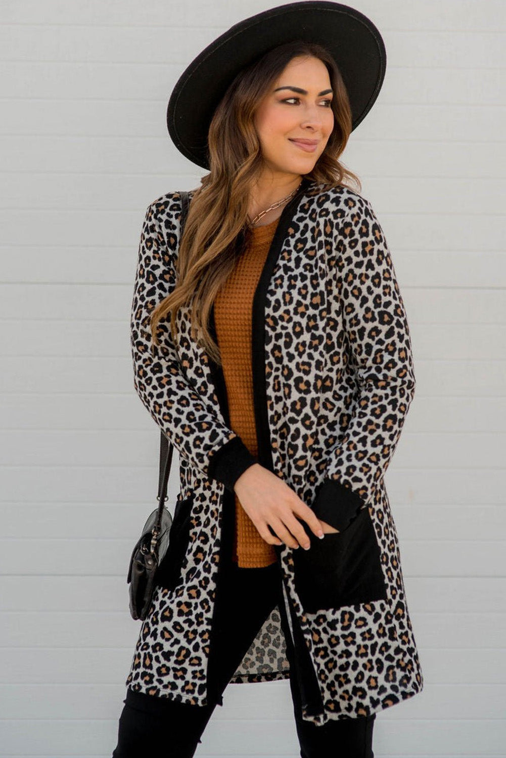 Leopard Black Sweater (Style 4) - Composure Boutique