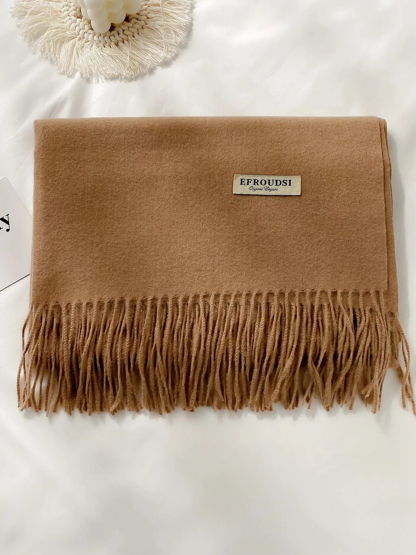 Fringe Solid Color Scarf (Style 7) - Composure Boutique