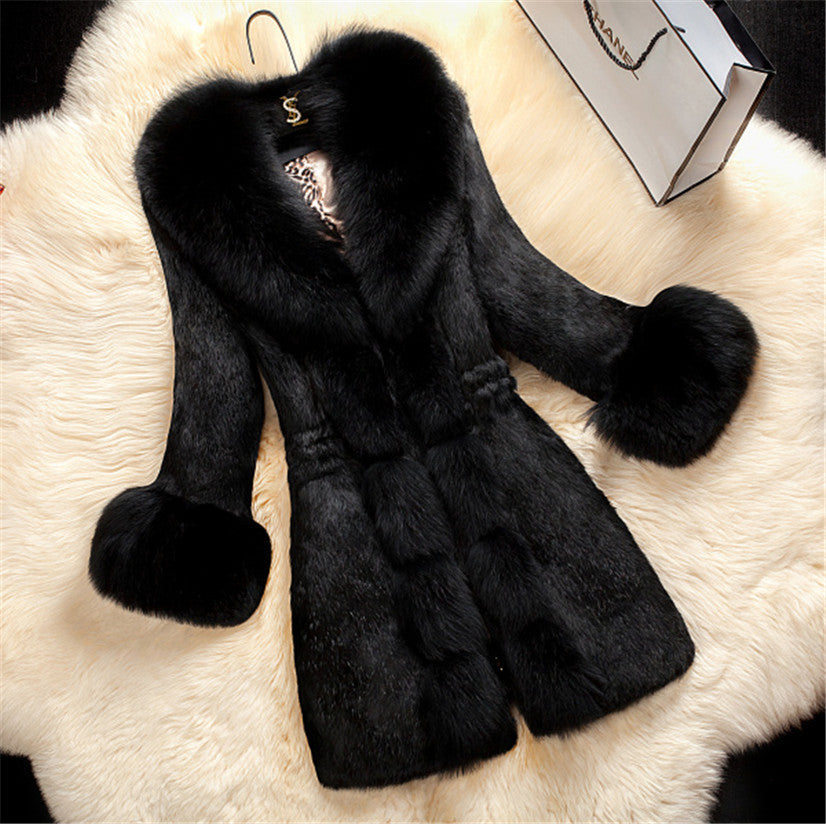 Plus Size Fur Oversized Coat