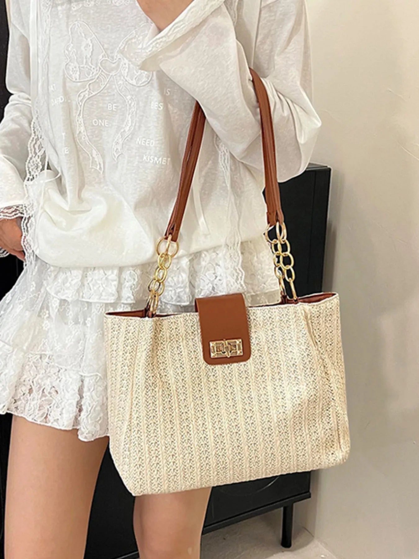 Woven Straw Bag (Style 13) - Composure Boutique