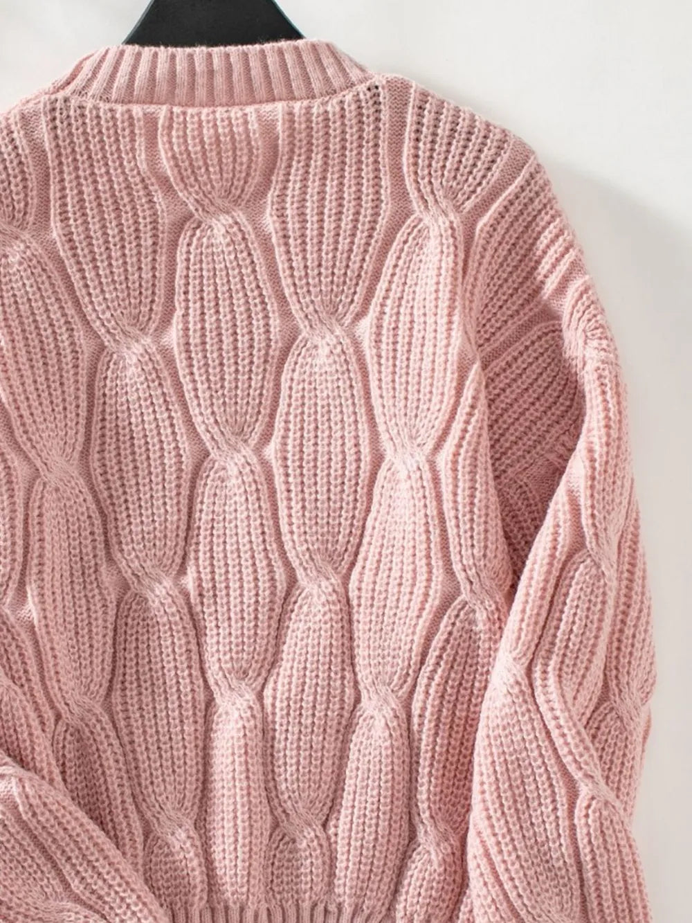 Round Neck Dropped Shoulder Sweater (Style 11) - Composure Boutique