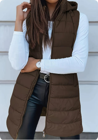 Plus Size Hooded Coat