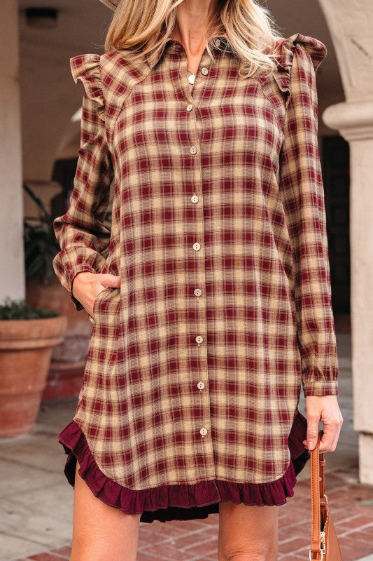 Mini Plaid Dress (Style 12) - Composure Boutique