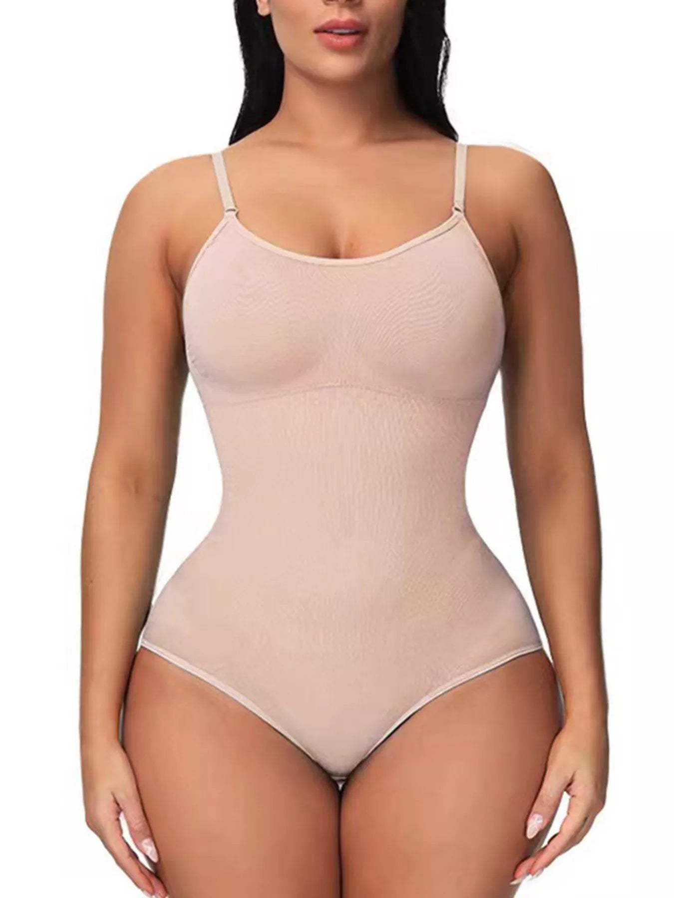 Full Size Seamless Scoop Neck Shaping Bodysuit (Plus available) - Composure Boutique