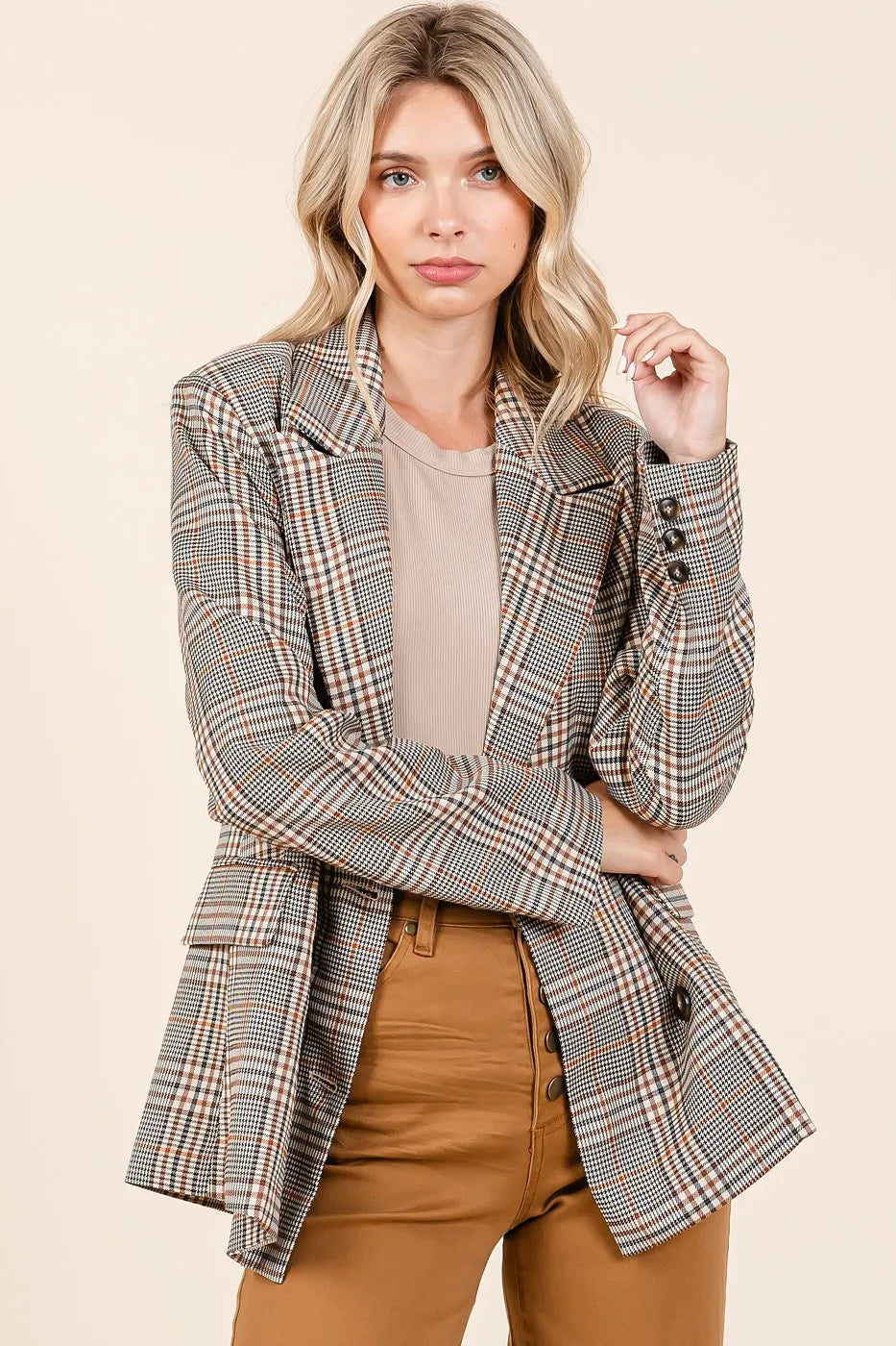 Plaid Blazer (Style 4) - Composure Boutique