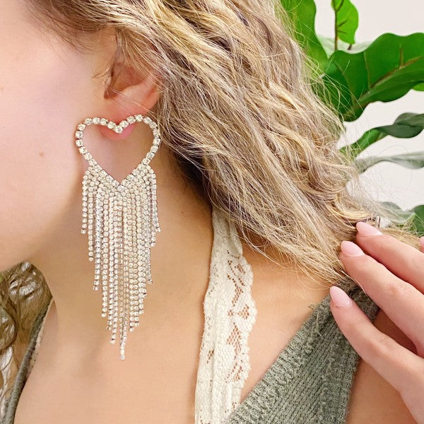 Fringed Shine Earrings - Composure Boutique