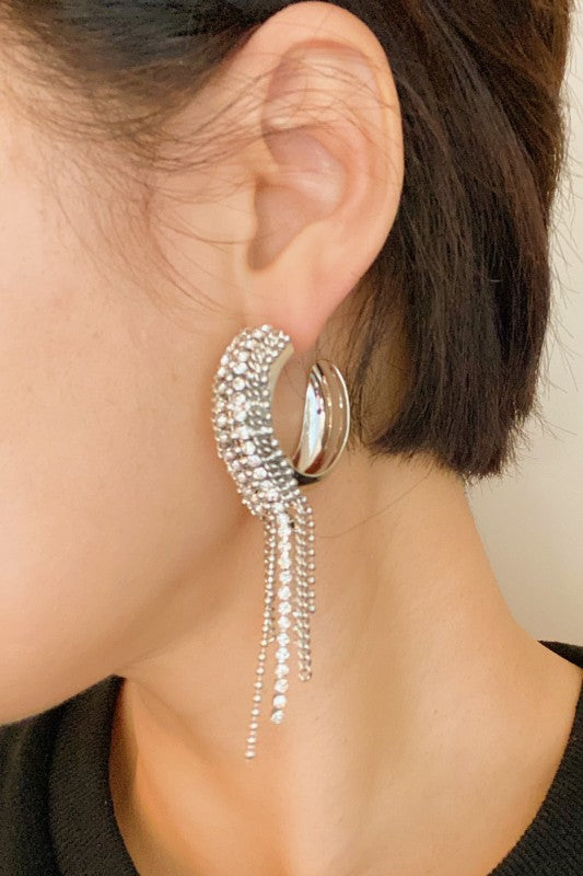 Sparkle Hoop Earrings - Composure Boutique