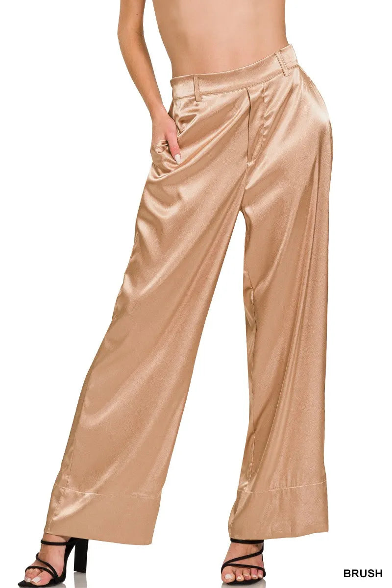 Satin Wide Leg - Composure Boutique