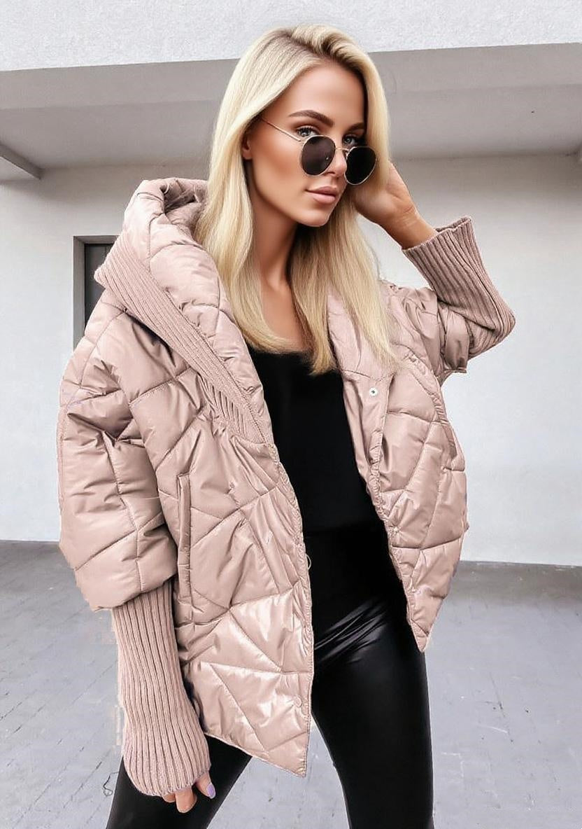 Plus Size Hooded Coat