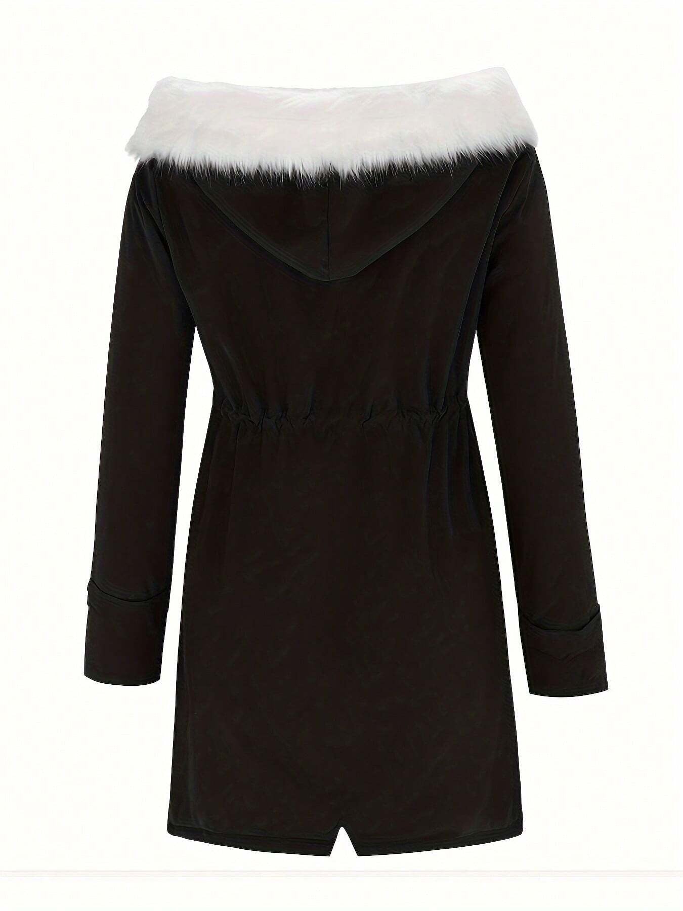 Plus Size Faux Fur Coat