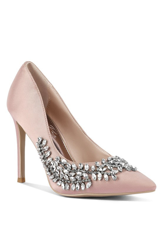 Rhinestone Stiletto Heels (Style 6) - Composure Boutique