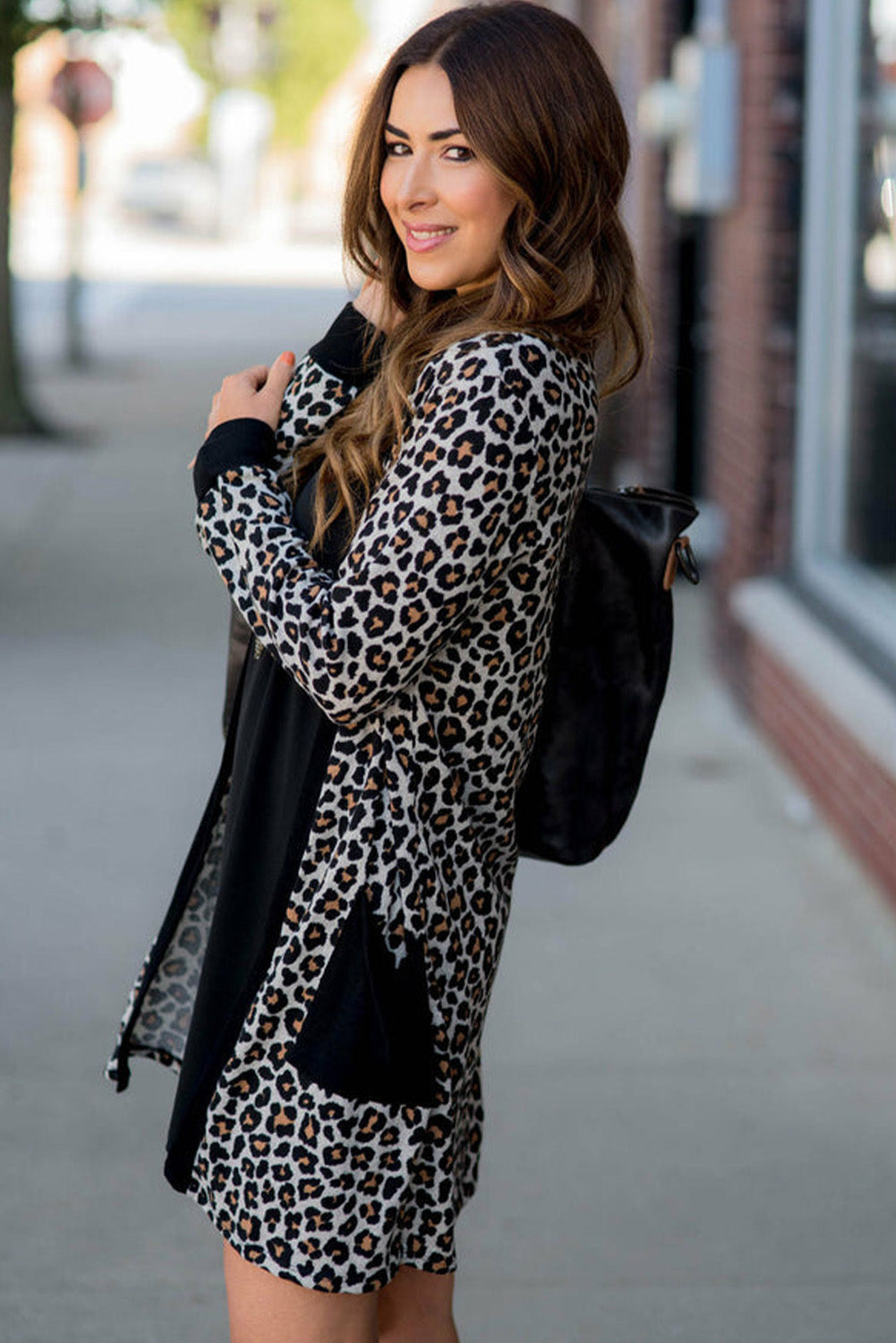 Leopard Black Sweater (Style 7) - Composure Boutique