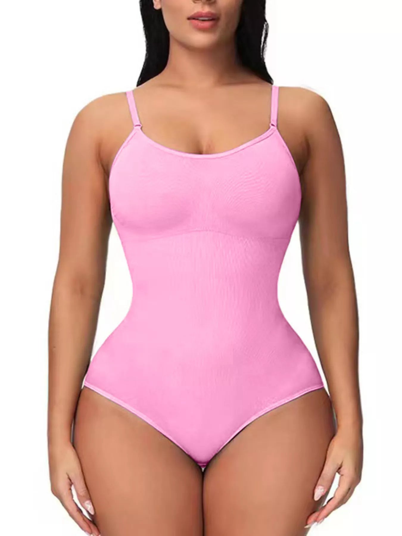 Full Size Seamless Scoop Neck Shaping Bodysuit (Plus available) (Style 7) - Composure Boutique