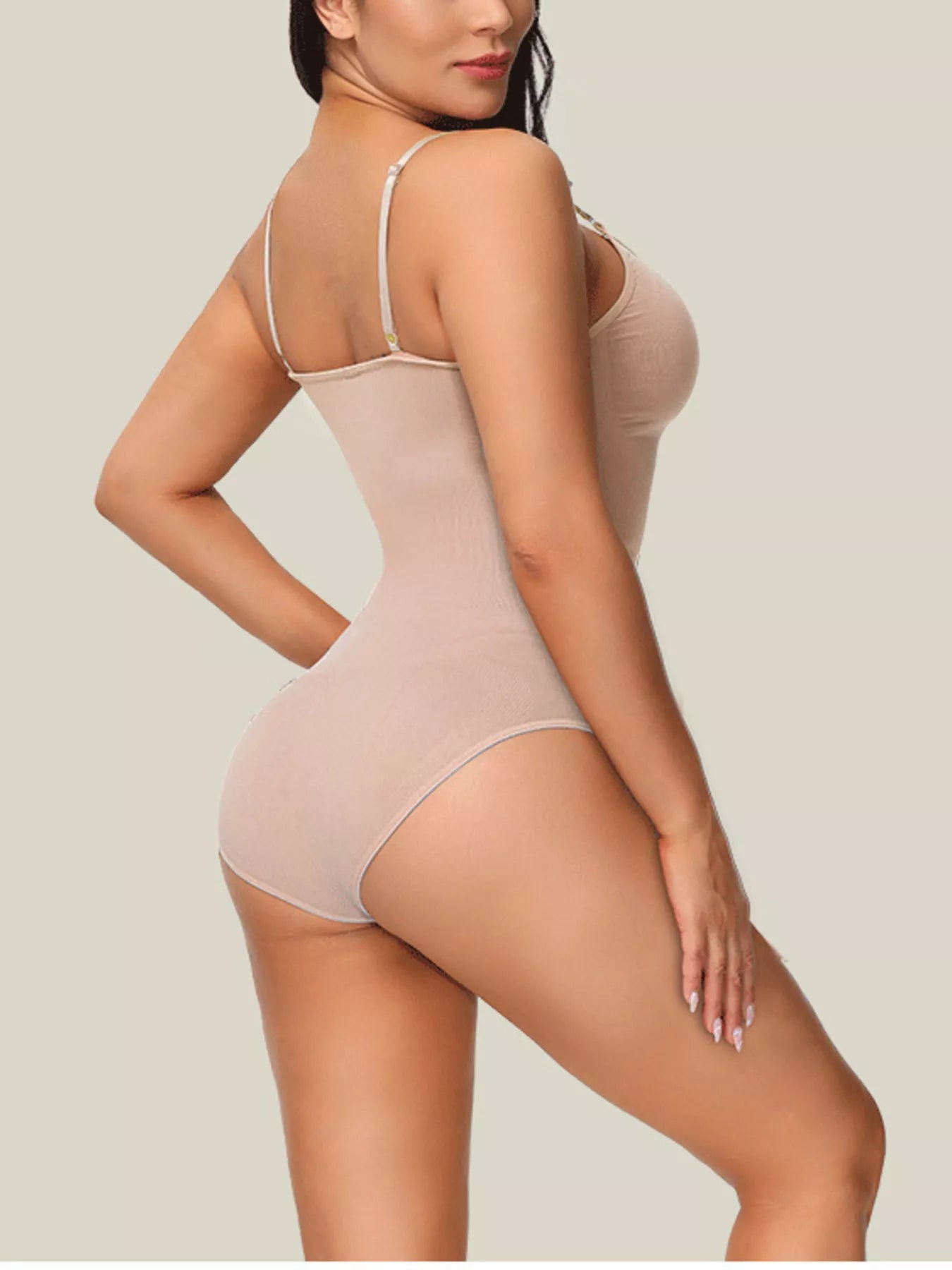Full Size Seamless Scoop Neck Shaping Bodysuit (Plus available) (Style 2) - Composure Boutique