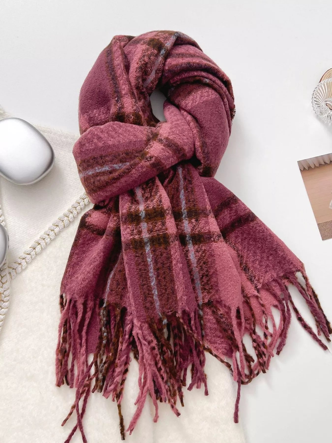 Warm Plaid Winter Scarf (Style 10) - Composure Boutique