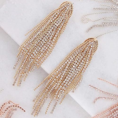 Cubic Zirconia Waterfall Earrings